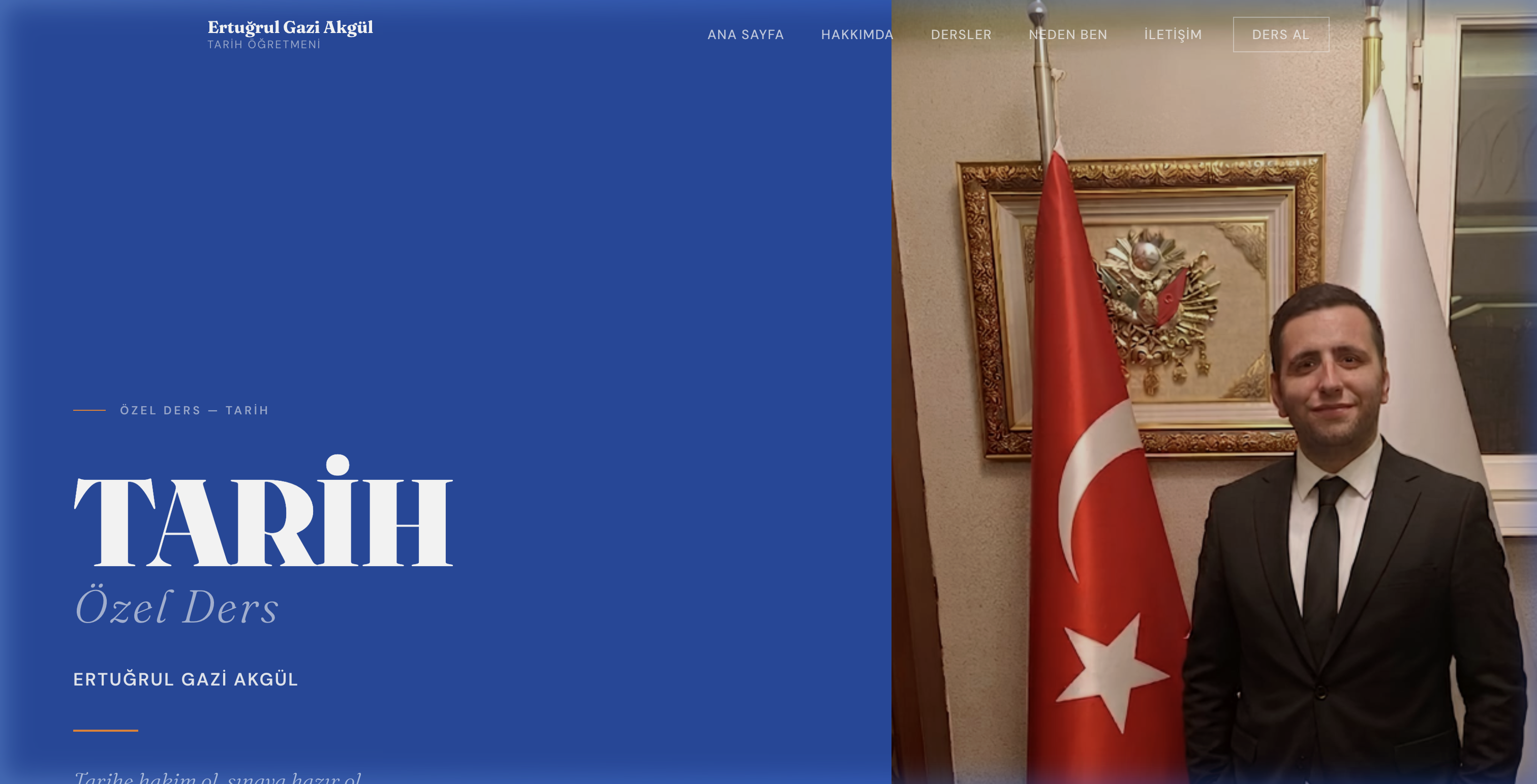 Ertuğrul Gazi Akgül — Tarih Özel Ders